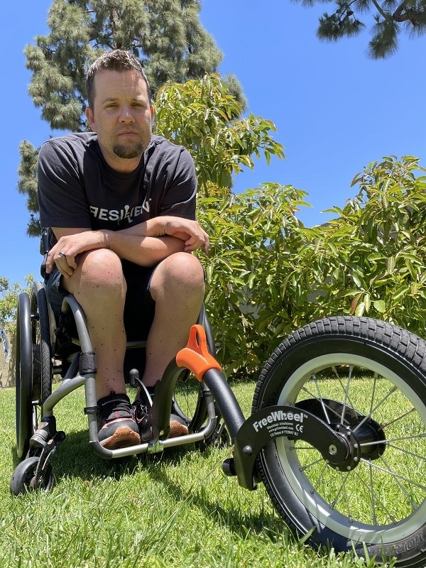 Abilitease - Mark in his Wheelchair